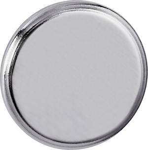 Maul Kraftmagnet Schwarz 1 mit Griffknopf Silber 67 mm x 33 mm rund Ø x H
